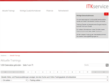 Tablet Screenshot of itkwebcollege.de